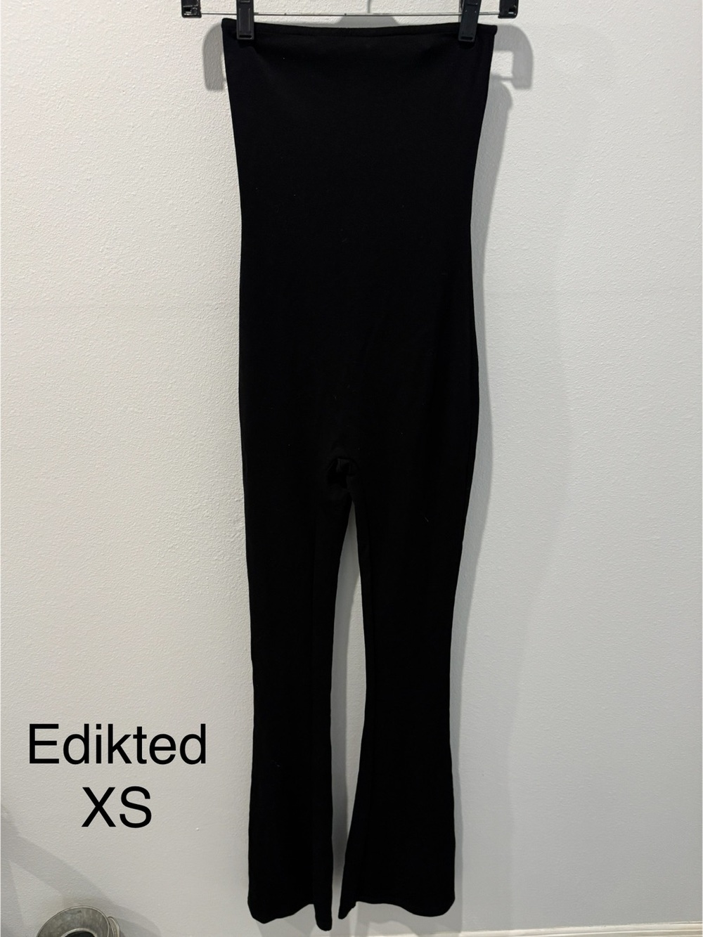 Edikted Black Strapless Jumpsuit- XS